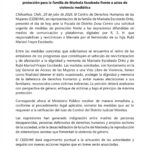 Exigen protección urgente para la familia de Marisela Escobedo ante campaña de revictimización