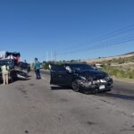 Fuerte accidente en la carretera Parral a santa bárbara.