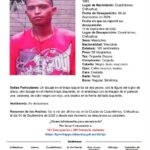 Solicitan apoyo urgente: FGE despliega operativo de búsqueda para localizar a Iván Ríos Lugo en Chihuahua