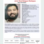 Emiten Alerta de Búsqueda: Autoridades y Familiares Solicitan Apoyo para Localizar a Javier René Balaguer Rodríguez en Chihuahua