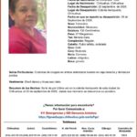 Localizan ficha de búsqueda: Solicitan colaboración ciudadana para dar con el paradero de Rita Nájera Sánchez