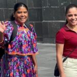 Llegó la maratonista Lorena Ramírez a segundo informe de Sheinbaum