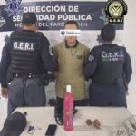 Detiene GERI a hombre por probable participación en robo y posesión de sustancias ilícitas