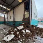 Colapsa parte de un aula en la escuela Niños Héroes 2101; señalan acumulación de humedad