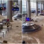 Aeropuerto de Bangkok quedó “bajo el agua”